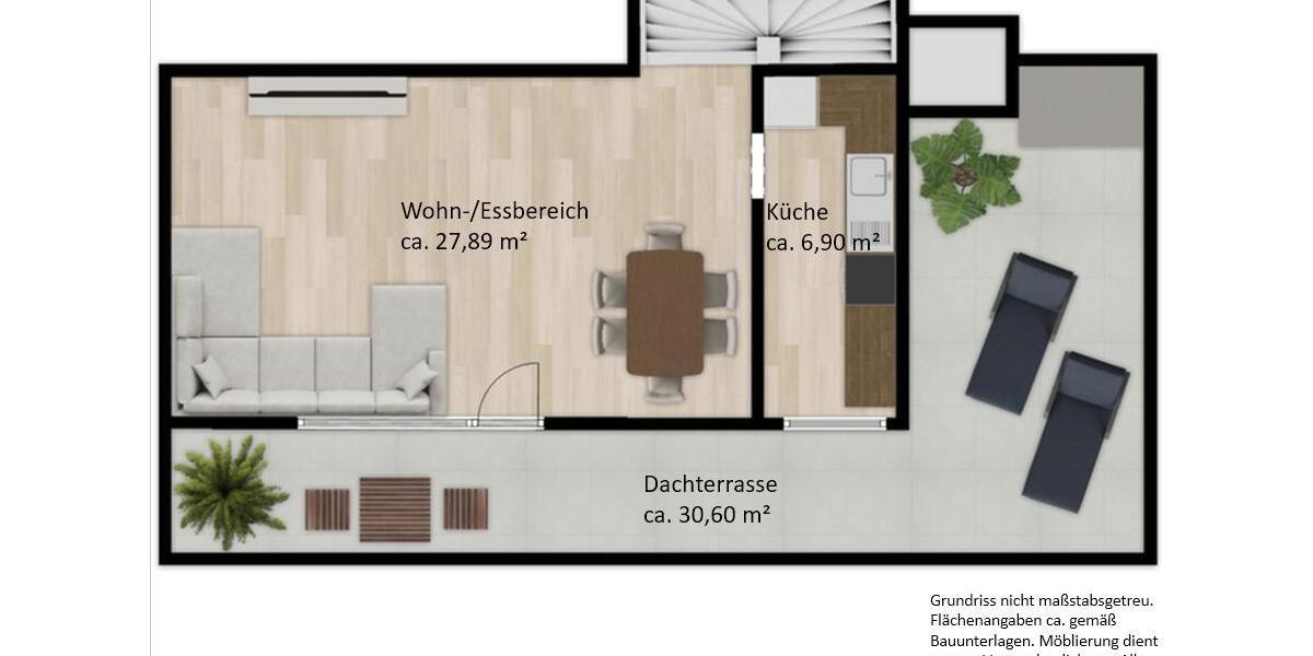 Maisonettenwohnung Ratingen - 3 Zimmer, 89 m&sup2;, 1.780&euro; | Angebot:26284351