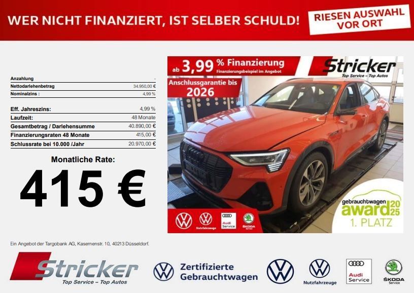 Audi e-tron 56.636 km 34.949 &euro; Horn-Bad Meinberg 32805
