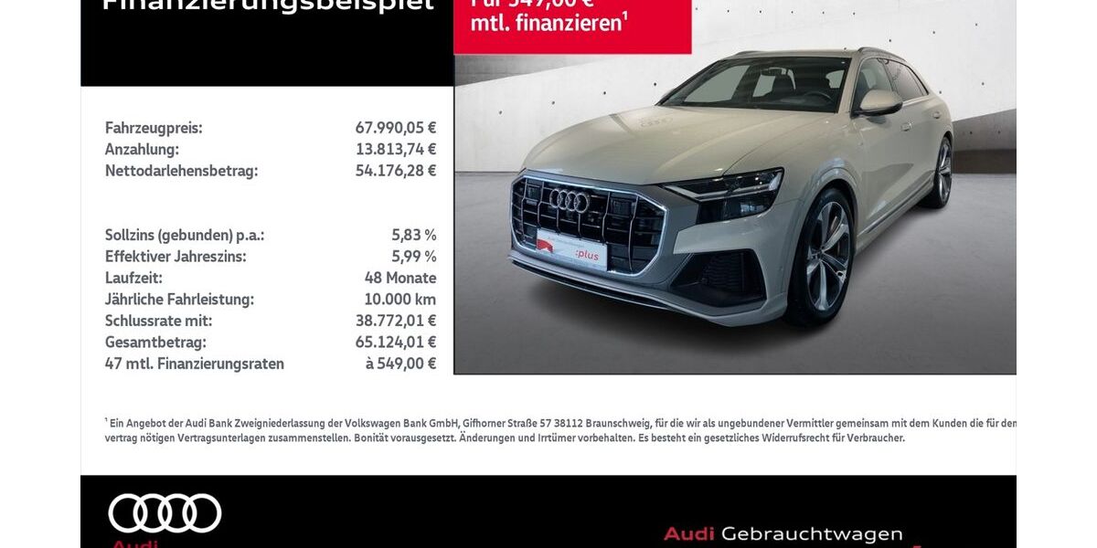 Audi Q8 28.599 km 67.990 &euro; Rostock 18059