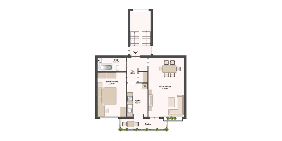 Etagenwohnung Bremen Blumenthal - 2 Zimmer, 62 m&sup2;, 135.000&euro; | Angebot:25499769