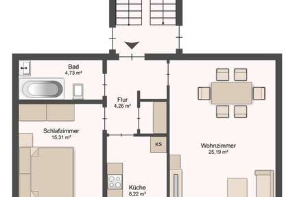 Wohnung Bremen Blumenthal - 2 Zimmer, 62 m&sup2;, 135.000&euro; | Angebot:25499769