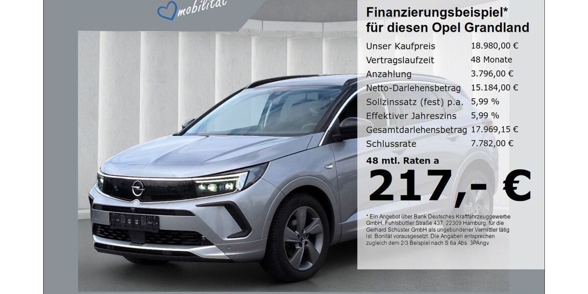 Opel Grandland (X) 92.290 km 18.980 &euro; Ruhstorf 94099