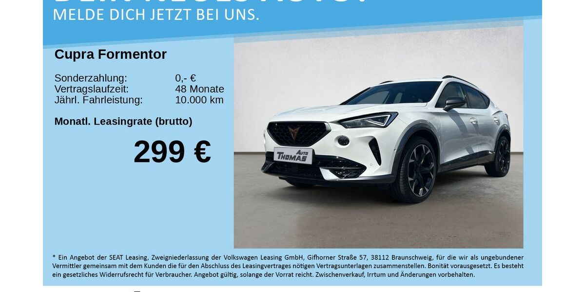 Cupra Formentor 41.251 km 26.880 &euro; Blankenheim 53945
