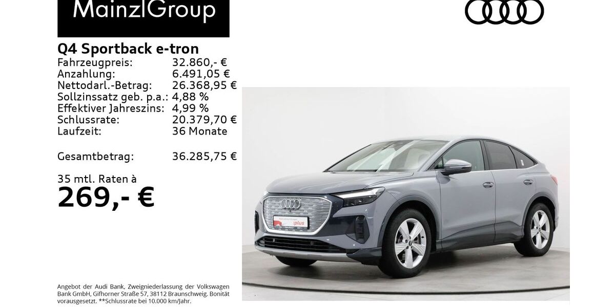 Audi Q4 e-tron 45.400 km 31.960 &euro; Feldkirchen/Westerham 83620