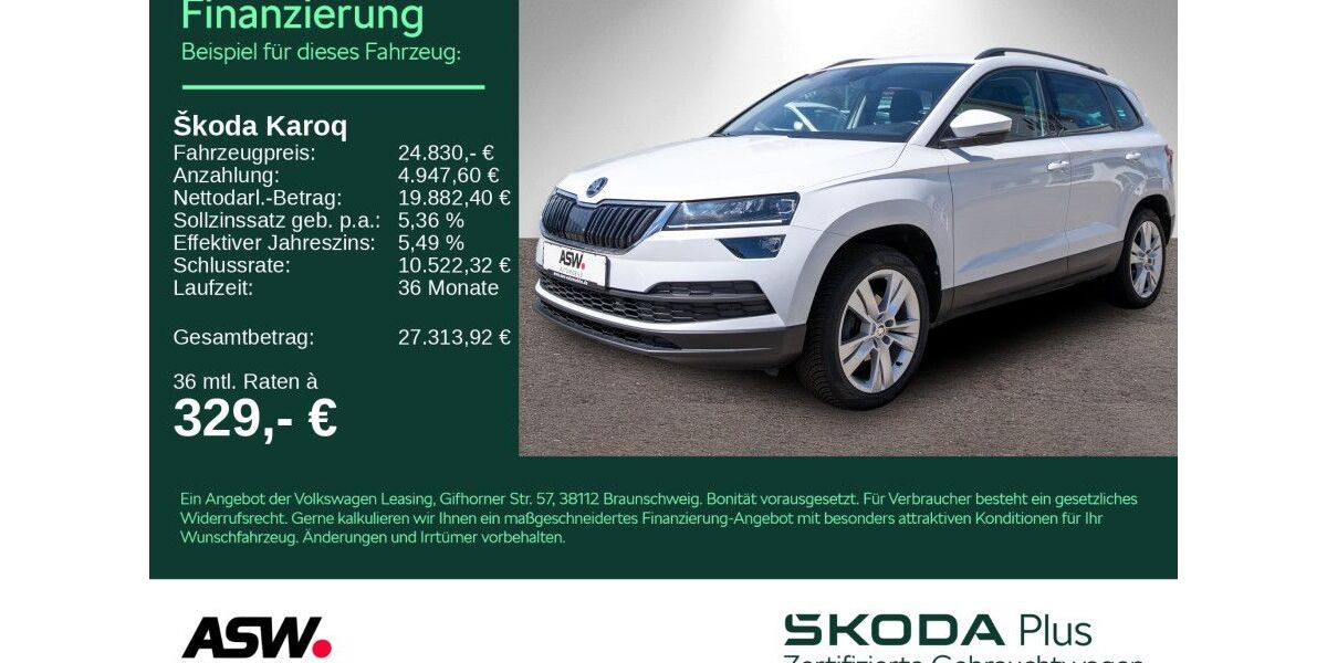 Skoda Karoq 67.990 km 24.830 &euro; Sinsheim 74889