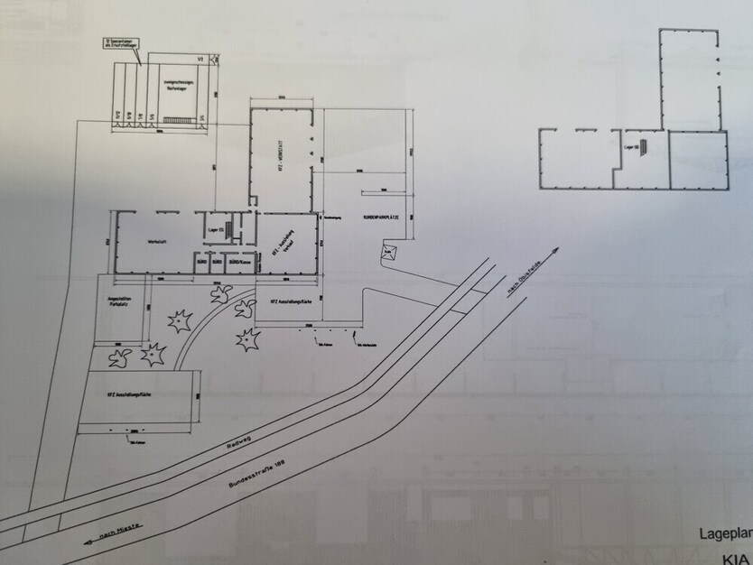 Gut gehendes Autohaus mit Werkstatt an der B188 aus altersgründen zu verkaufen!