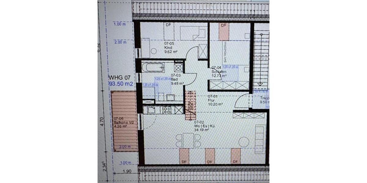 Dachgeschoßwohnung Friedberg - 3 Zimmer, 95 m&sup2;, 1.320&euro; | Angebot:25137744