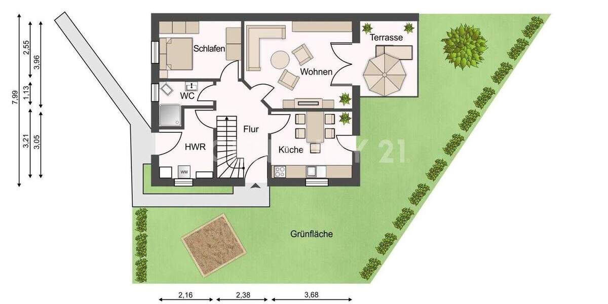 Doppelhaushälfte Wangerland Hohenkirchen - 5 Zimmer, 97 m&sup2;, 329.500&euro; | Angebot:24825688