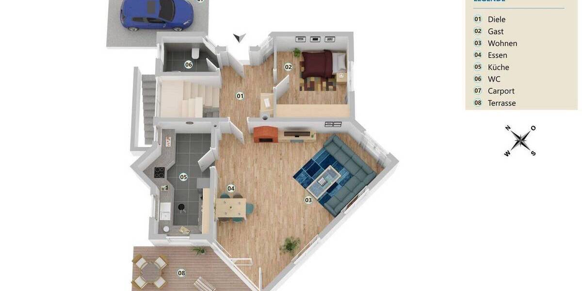 Einfamilienhaus Burladingen Melchingen - 5 Zimmer, 131 m&sup2;, 395.000&euro; | Angebot:26806864