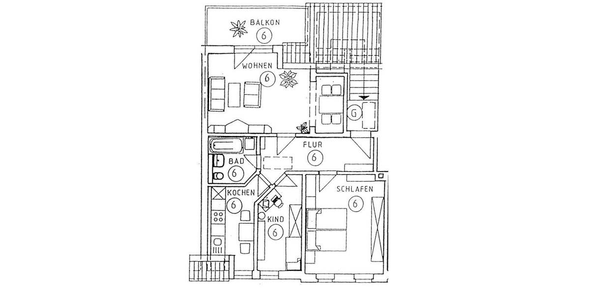 Etagenwohnung Zwickau Innenstadt - 3 Zimmer, 72 m&sup2;, 70.000&euro; | Angebot:25999729