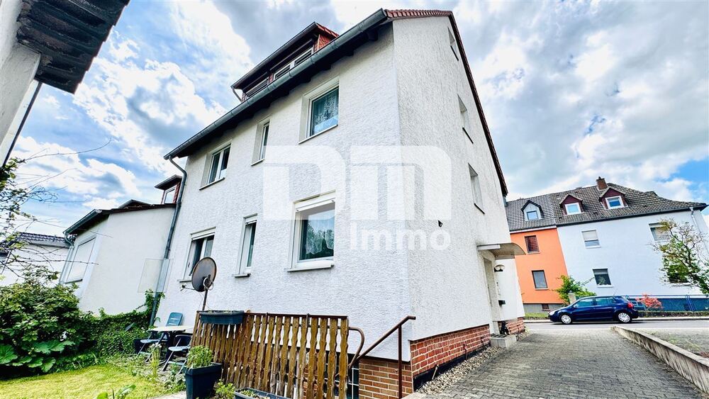 Modernisiertes Zweifamilienhaus mit Maisonettebereich in Panorama Traumlage + Garage Terrasse - Zweifamilienhaus Kassel Harleshausen | Angebot:26947616