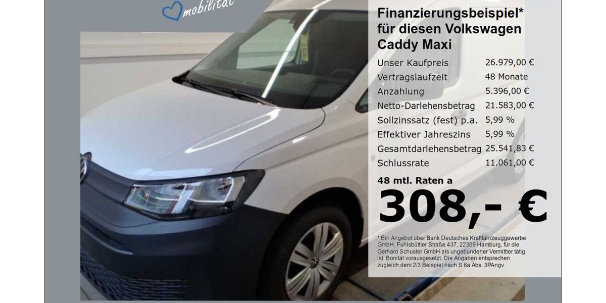VW Caddy Maxi 22.442 km 26.979 &euro; Ruhstorf 94099