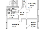 Etagenwohnung Kamenz - 3 Zimmer, 74 m&sup2;, 444&euro; | Angebot:25851777