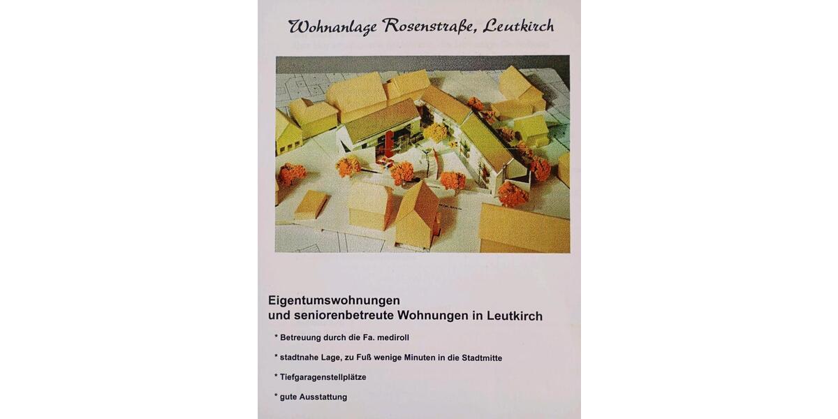 Etagenwohnung Leutkirch im Allgäu - 2 Zimmer, 46 m&sup2;, 690&euro; | Angebot:26268871