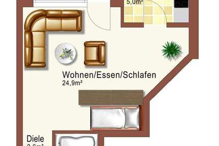 Wohnung Kehl Sundheim - 1 Zimmer, 36 m&sup2;, 550&euro; | Angebot:25617708