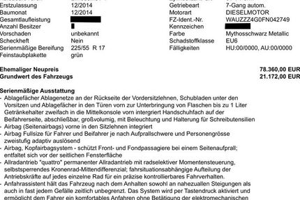 Audi A6 230.000 km 15.250 &euro; Dürrnhaar / Aying 85653