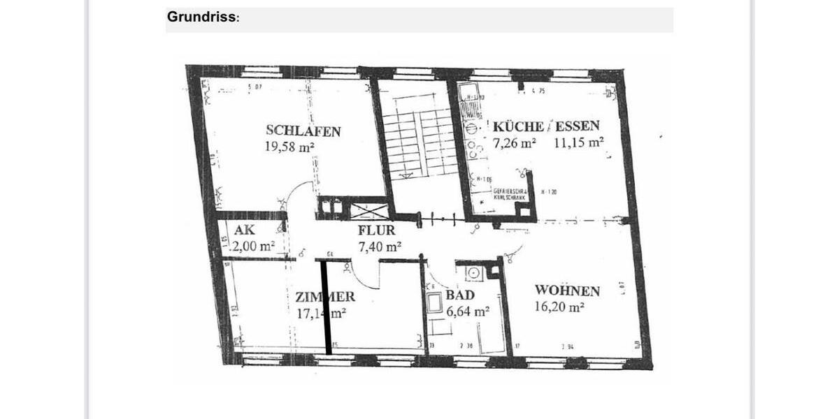 Etagenwohnung Königslutter am Elm - 4 Zimmer, 89 m&sup2;, 552&euro; | Angebot:23792974