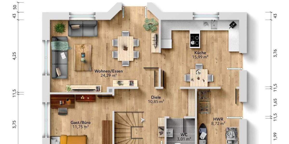 Einfamilienhaus Visbek - 5 Zimmer, 137 m&sup2;, 379.000&euro; | Angebot:25677142