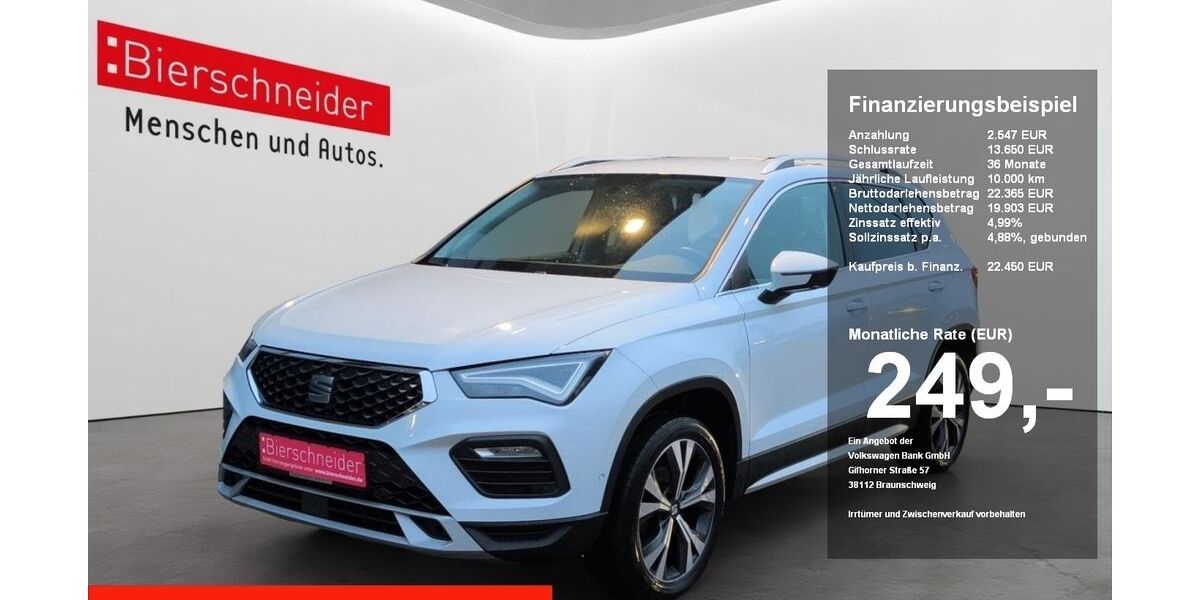Seat Ateca 57.475 km 22.390 &euro; Regensburg 93055