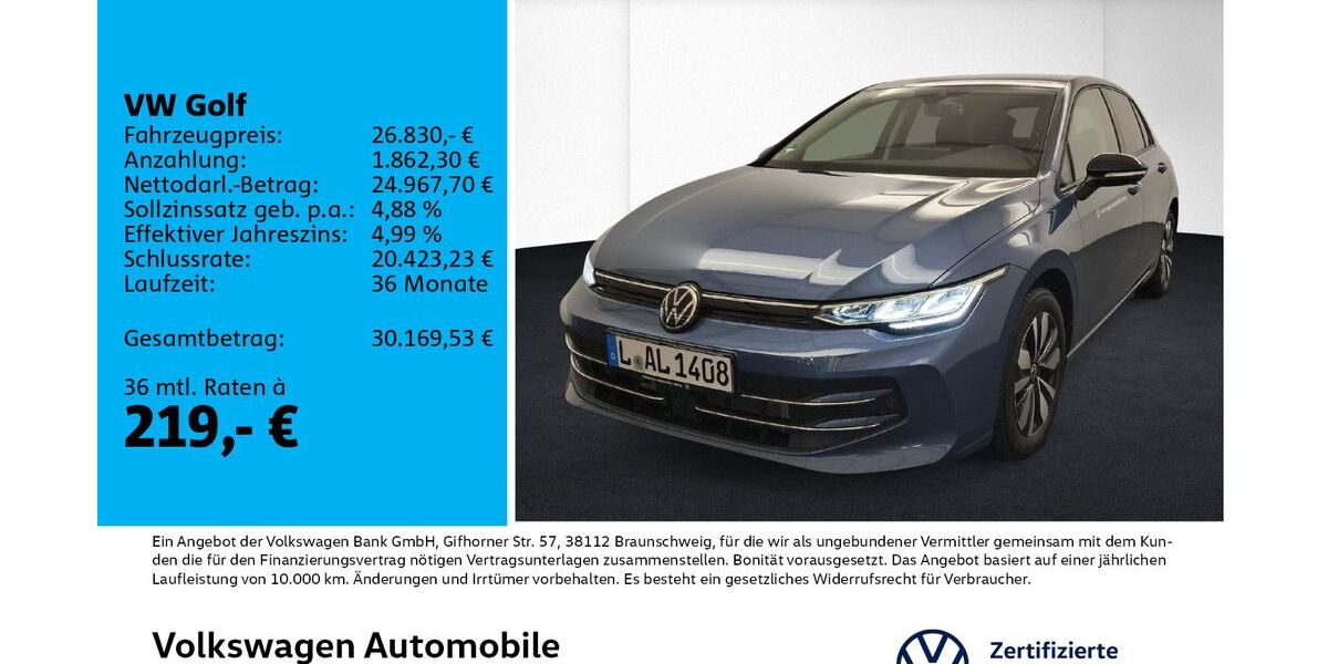 VW Golf 11.000 km 25.930 &euro; Leipzig 04178