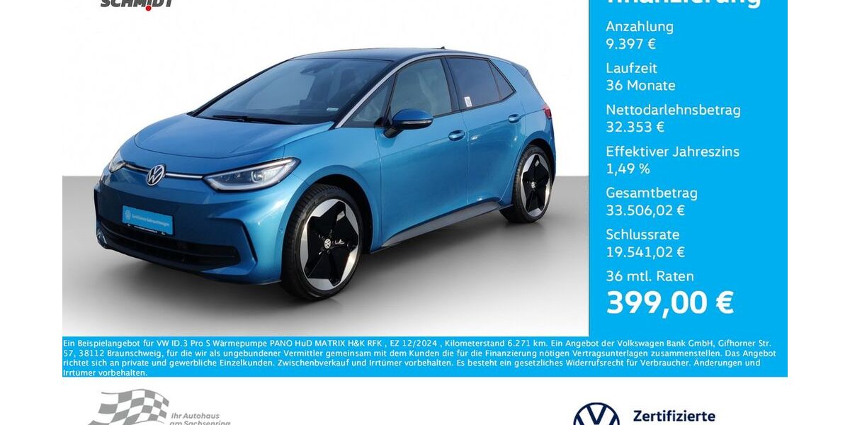 VW ID.3 6.271 km 40.890 &euro; Bernsdorf 09337