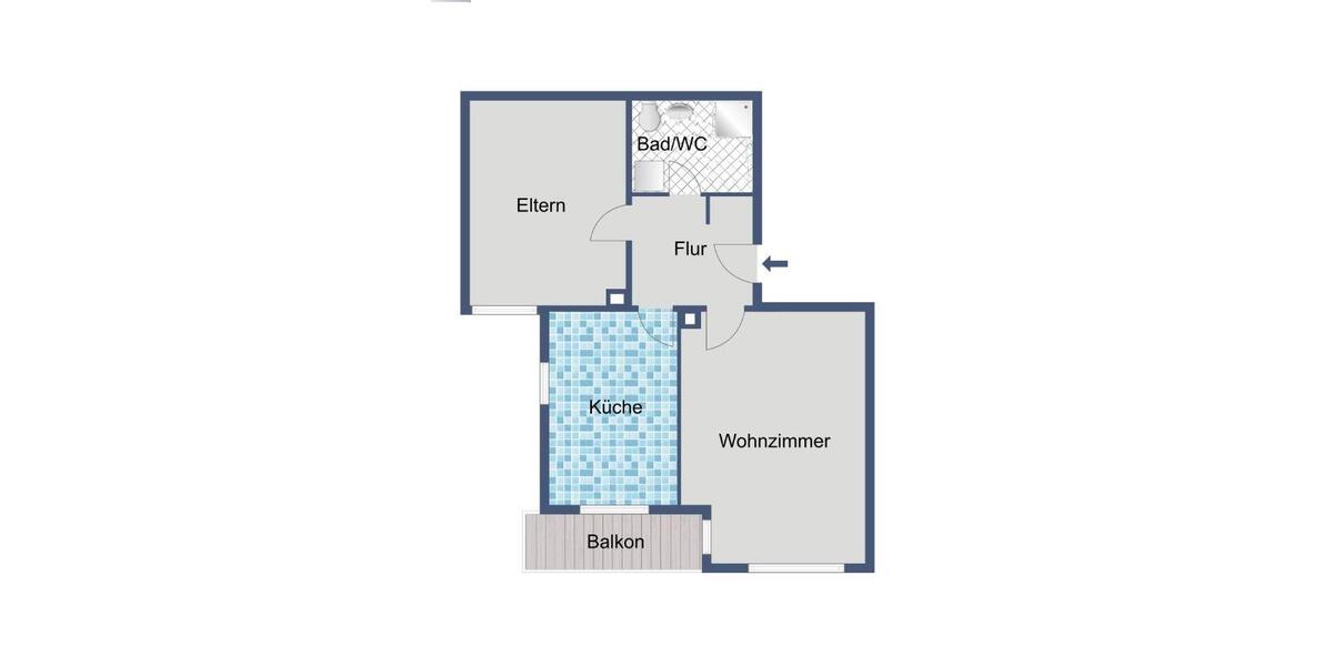 Erdgeschoßwohnung Kassel Fasanenhof - 2 Zimmer, 62 m&sup2;, 515&euro; | Angebot:25374768