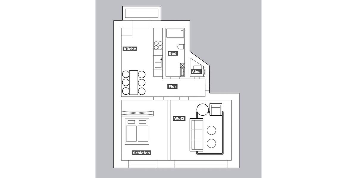 Etagenwohnung Düsseldorf Pempelfort - 3 Zimmer, 70 m&sup2;, 399.000&euro; | Angebot:26676589