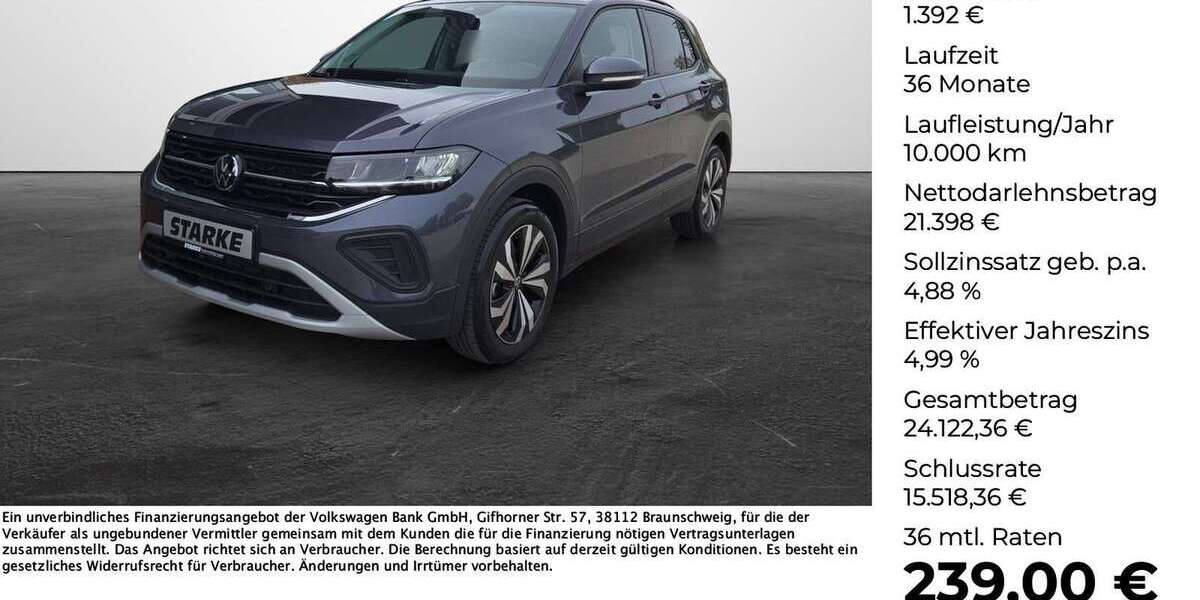 VW T-Cross 11.900 km 22.790 &euro; Wallenhorst 49134