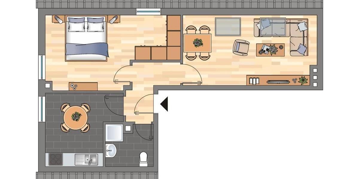 2-Zimmer-Wohnung in Kiel-Ellerbek 2 zimmer