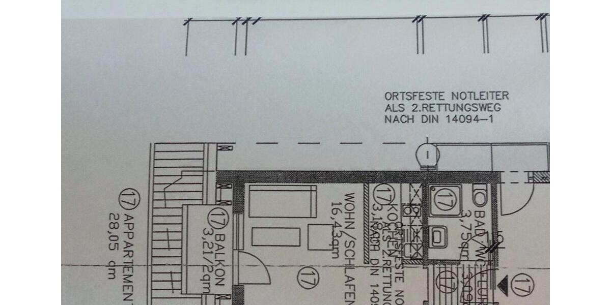 Dachgeschoßwohnung Böbrach - 1 Zimmer, 29 m&sup2;, 323&euro; | Angebot:26341968