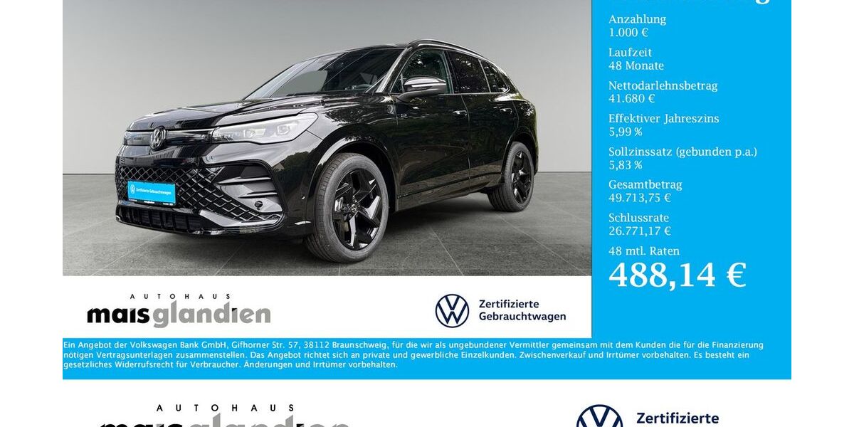 VW Tiguan 12.500 km 42.680 &euro; Pronsfeld 54597