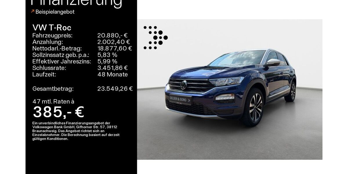 VW T-Roc 25.990 km 20.880 &euro; Ebern 96106