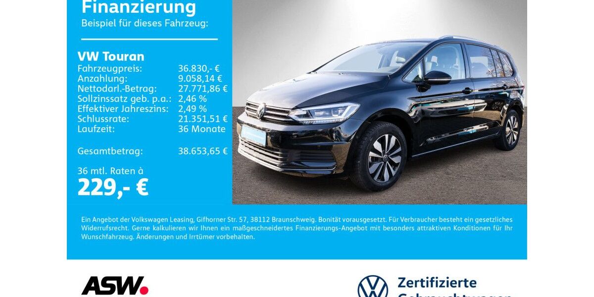 VW Touran 26.100 km 36.830 &euro; Neckarsulm 74172