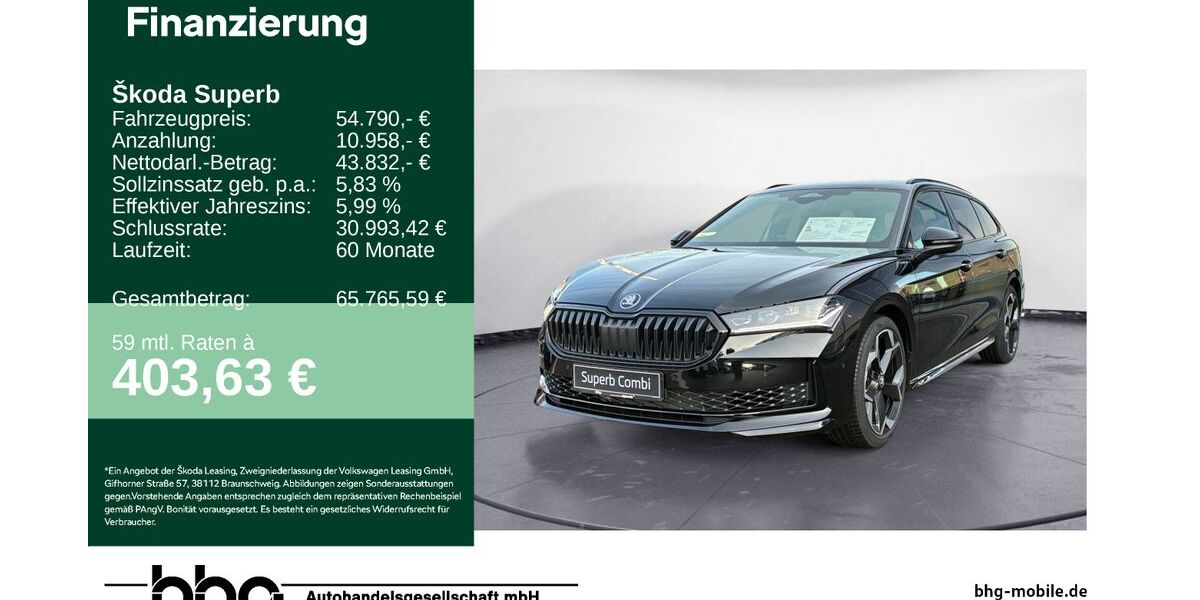Skoda Superb 7.000 km 54.290 &euro; Tübingen 72072