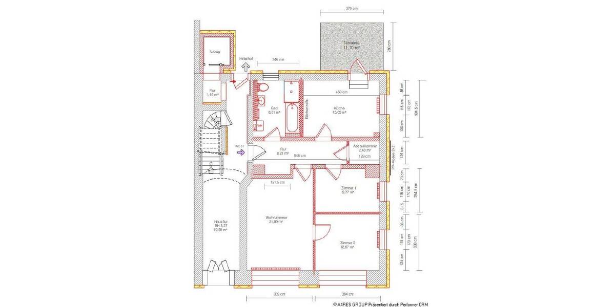 Etagenwohnung Bautzen Innenstadt - 3 Zimmer, 84 m&sup2;, 840&euro; | Angebot:26842249