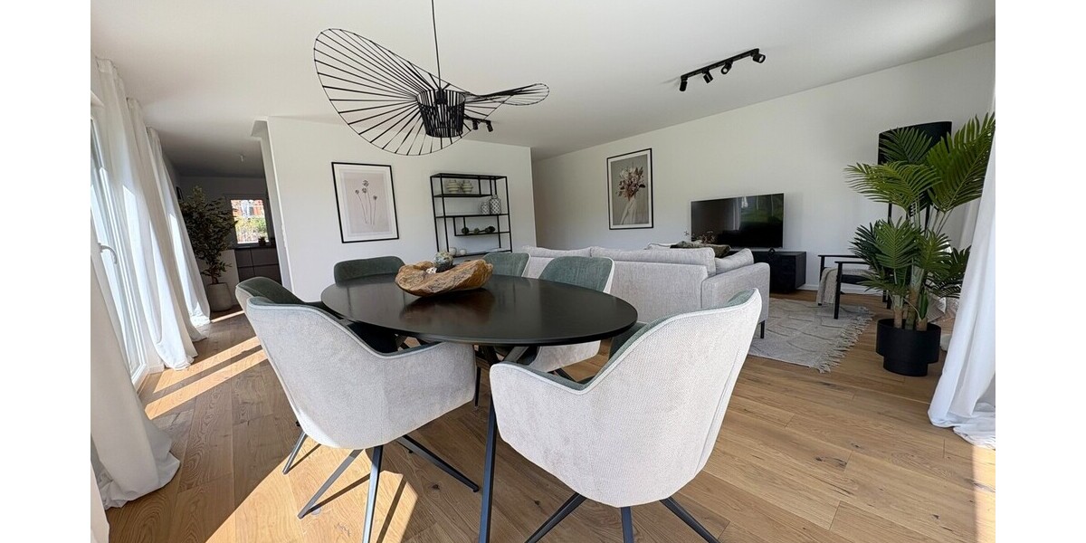 Bezugsfertig! Design Neubau Chalet-Haushälfte mit Doppelgarage und Loisachblick - Doppelhaushälfte Wolfratshausen Farchet | Angebot:26478547