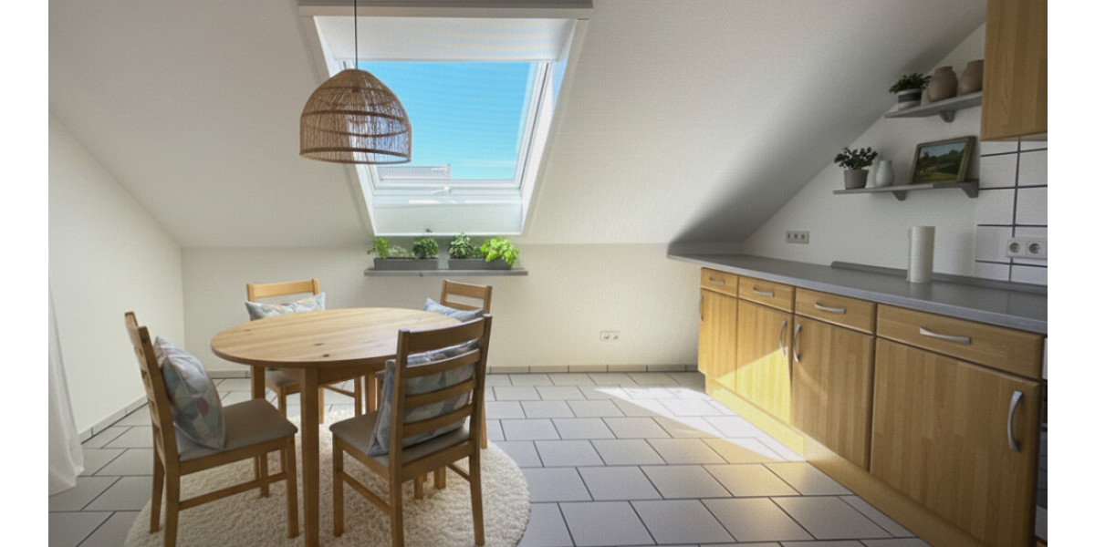 Helle 2-Zimmer-Wohnung im Dachgeschoss eines gepflegten Dreifamilienhauses! 2 zimmer