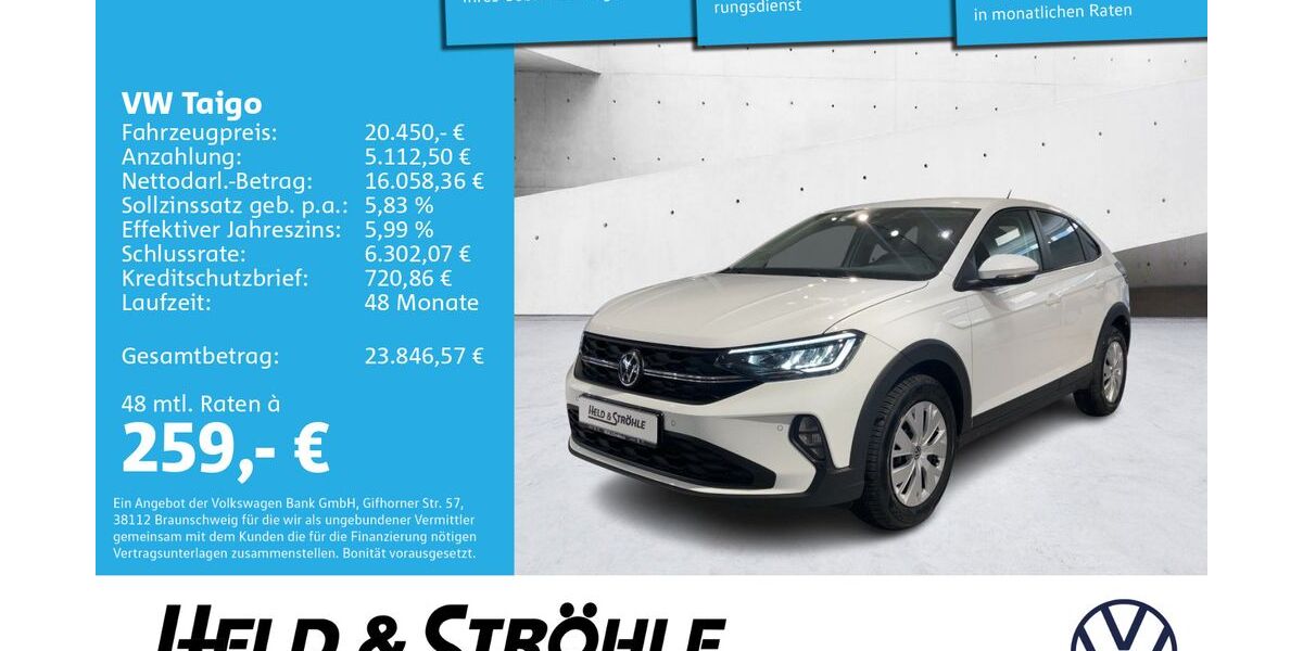 VW Taigo 3.001 km 20.450 &euro; Ulm 89077