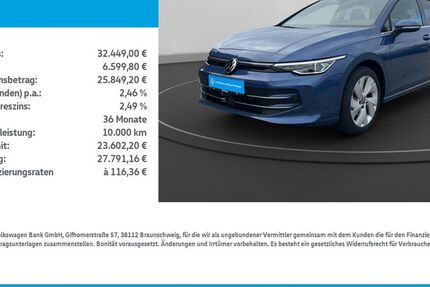 VW Golf 8.130 km 31.594 € Nordhausen 99734