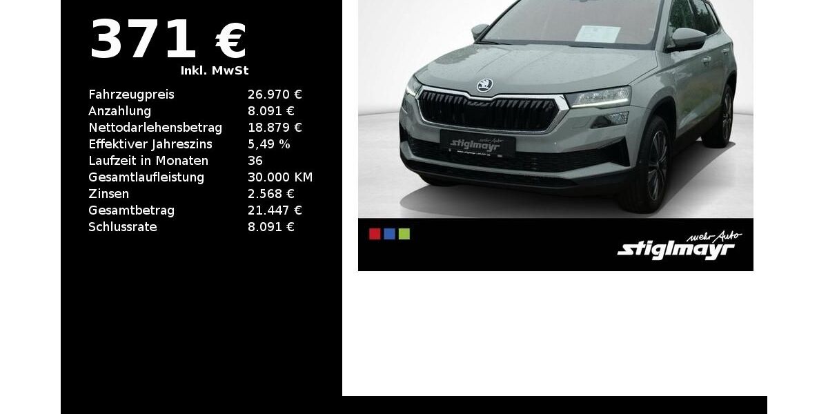 Skoda Karoq 43.250 km 26.970 &euro; Hilpoltstein 91161