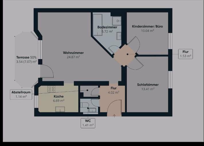Erdgeschoßwohnung Künzelsau - 3 Zimmer, 73 m&sup2;, 235.000&euro; | Angebot:27003087