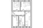 Etagenwohnung Templin - 3 Zimmer, 58 m&sup2;, 395&euro; | Angebot:25649867
