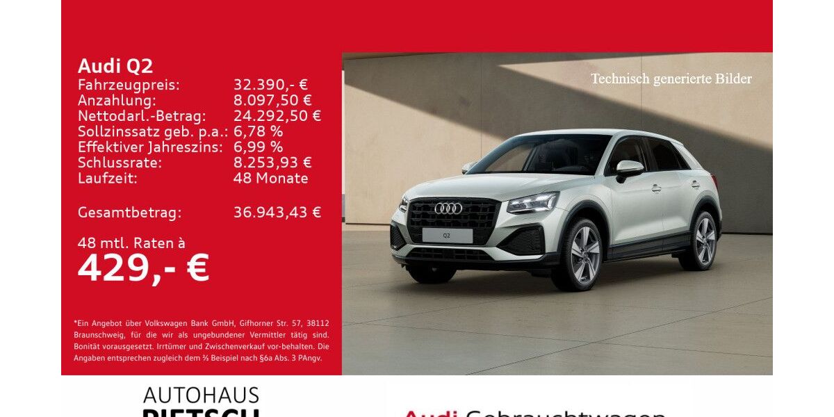 Audi Q2 1.410 km 32.390 &euro; Melle 49324