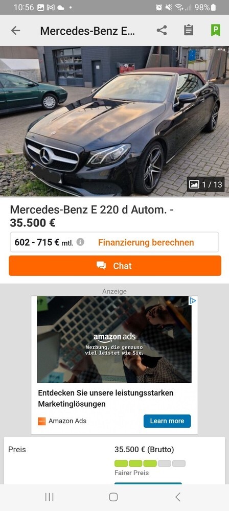 Mercedes-Benz E 220 140.000 km 35.500 € Nidderau 61130