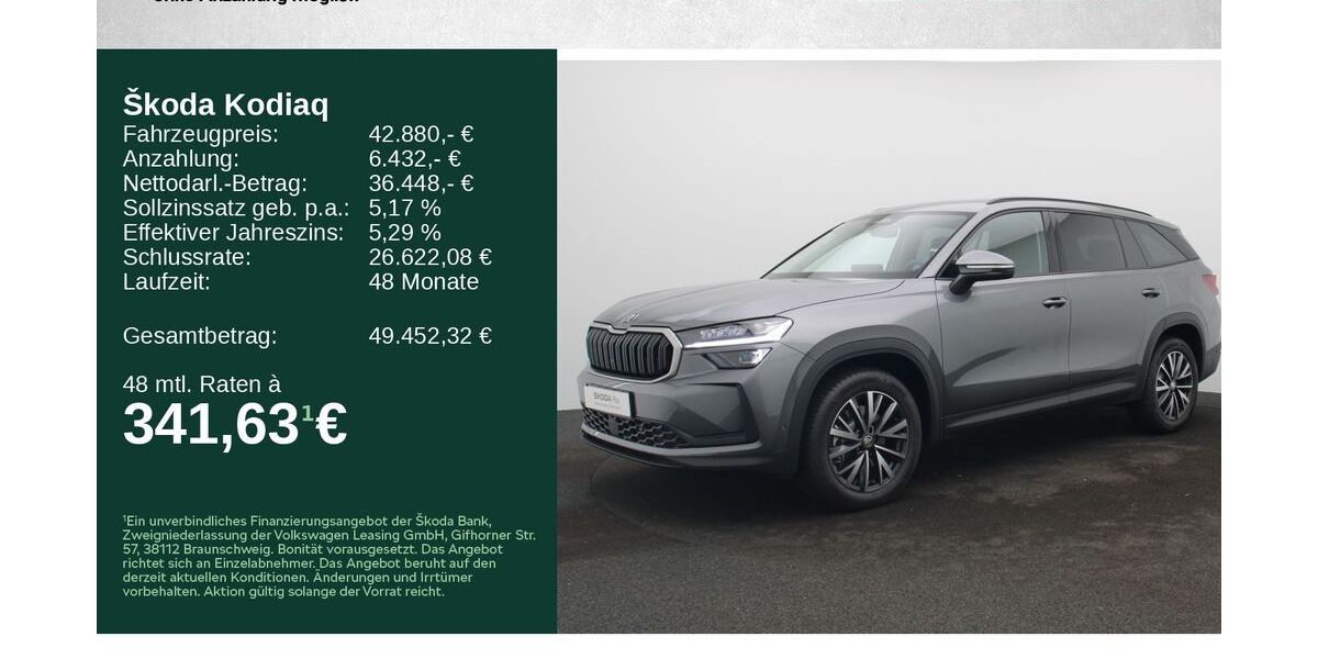 Skoda Kodiaq 16.000 km 42.480 &euro; Würzburg 97084
