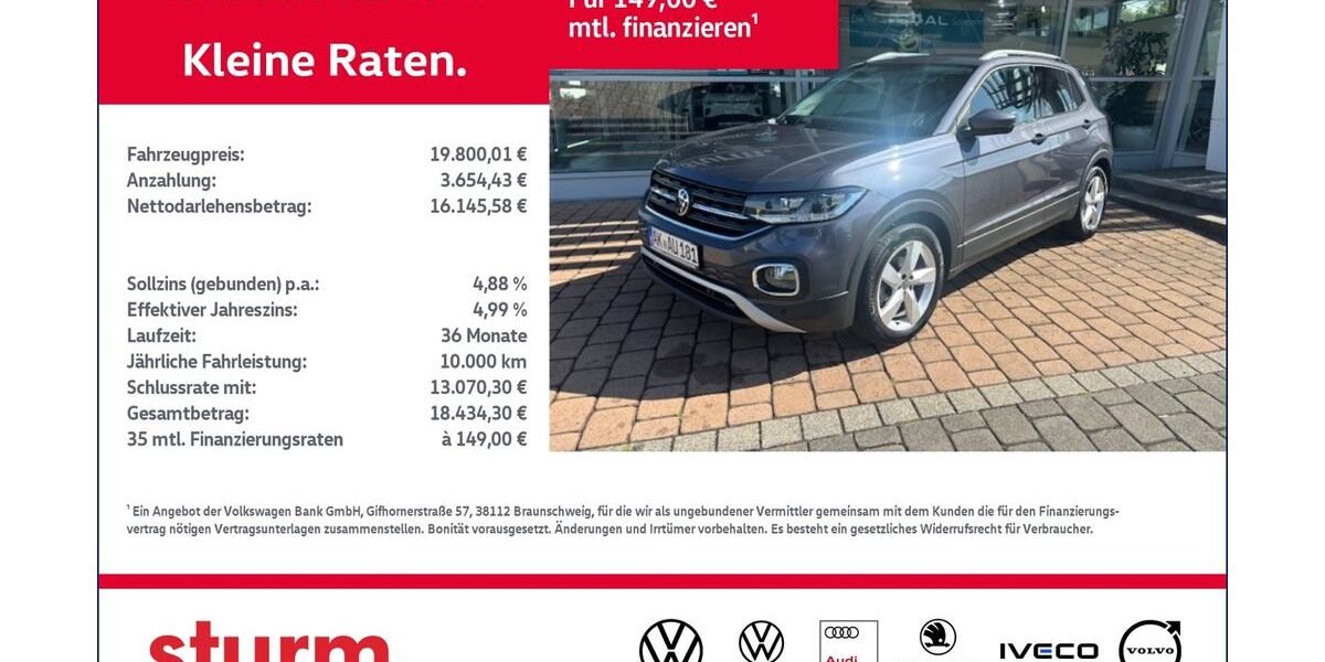 VW T-Cross 57.000 km 19.800 &euro; Altenkirchen 57610