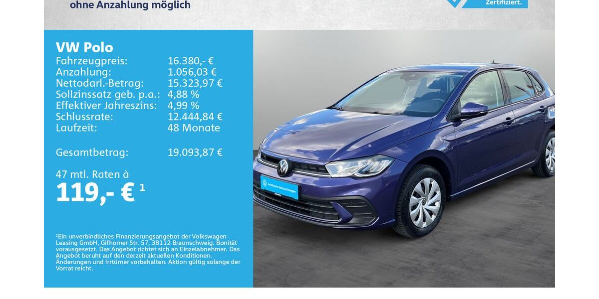 VW Polo 7.500 km 16.380 &euro; Kitzingen 97318