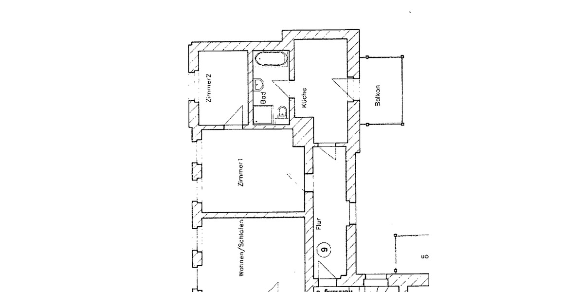 Etagenwohnung Halle Innenstadt - 2 Zimmer, 51 m&sup2;, 435&euro; | Angebot:26434538