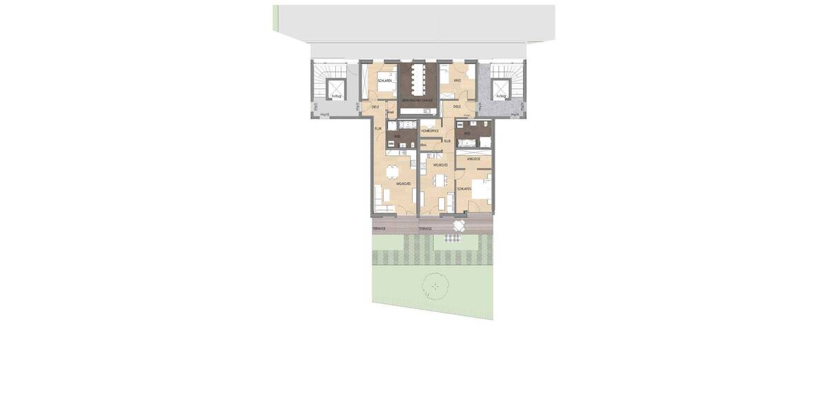 Terrassenwohnung Pentling Großberg - 3 Zimmer, 90 m&sup2;, 547.000&euro; | Angebot:25728712