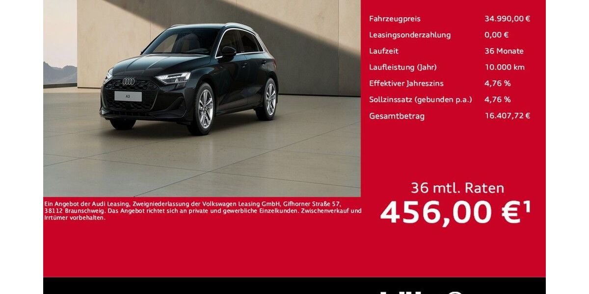 Audi A3 5.500 km 34.990 &euro; Meckenheim / Bonn 53340